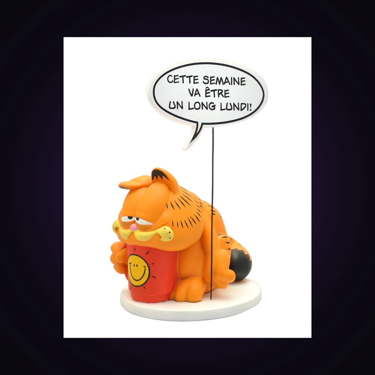 Figurine collection bulles Garfield Cette semaine va être un long lundi