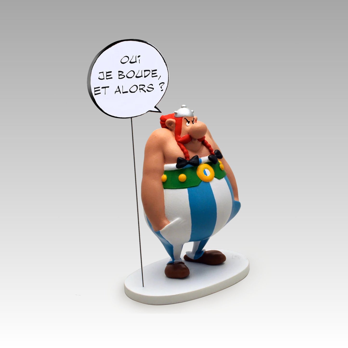 Figurine collection bulles - Obélix oui je boude