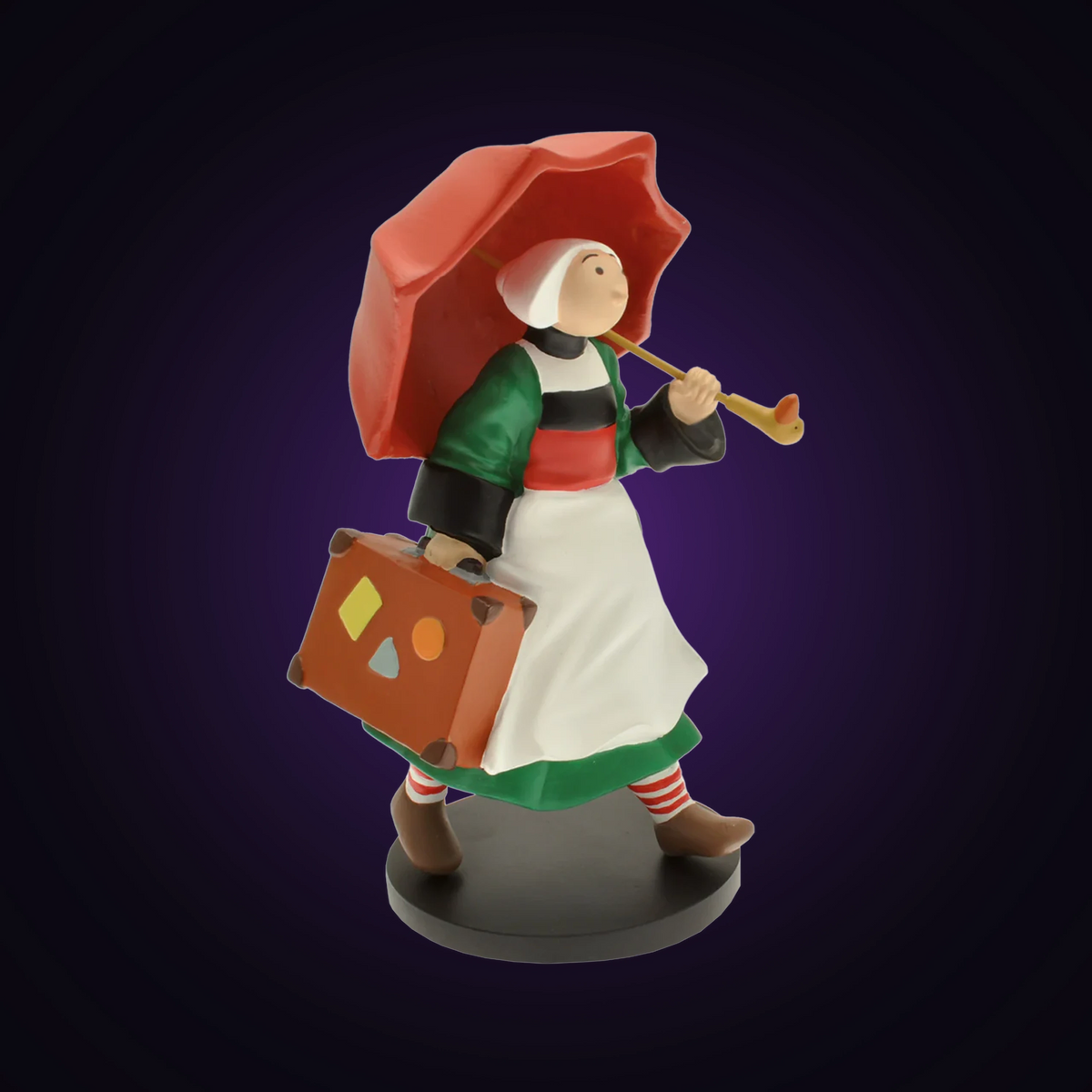 Figurine Bécassine et son parapluie