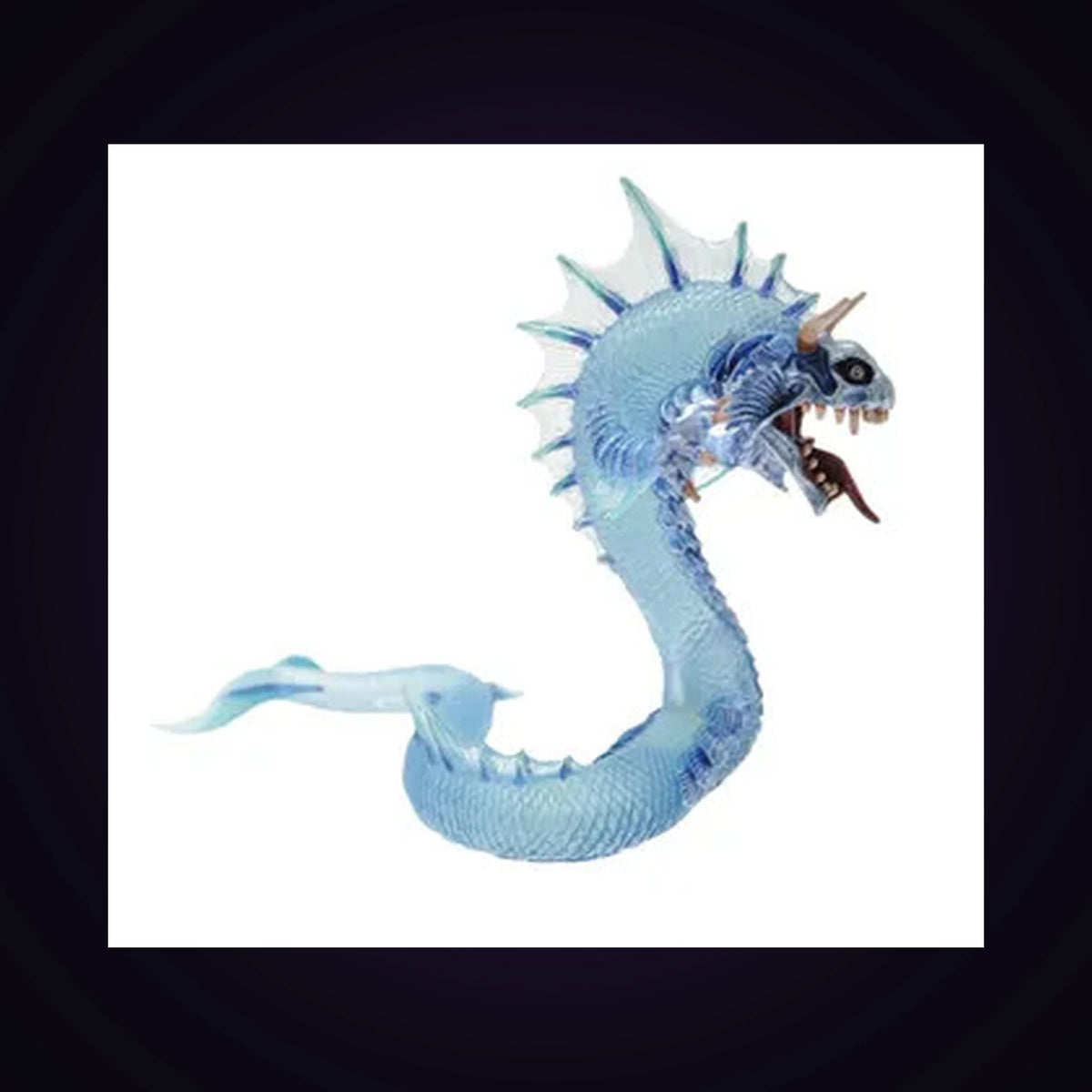 Grand dragon des mers translucide bleu
