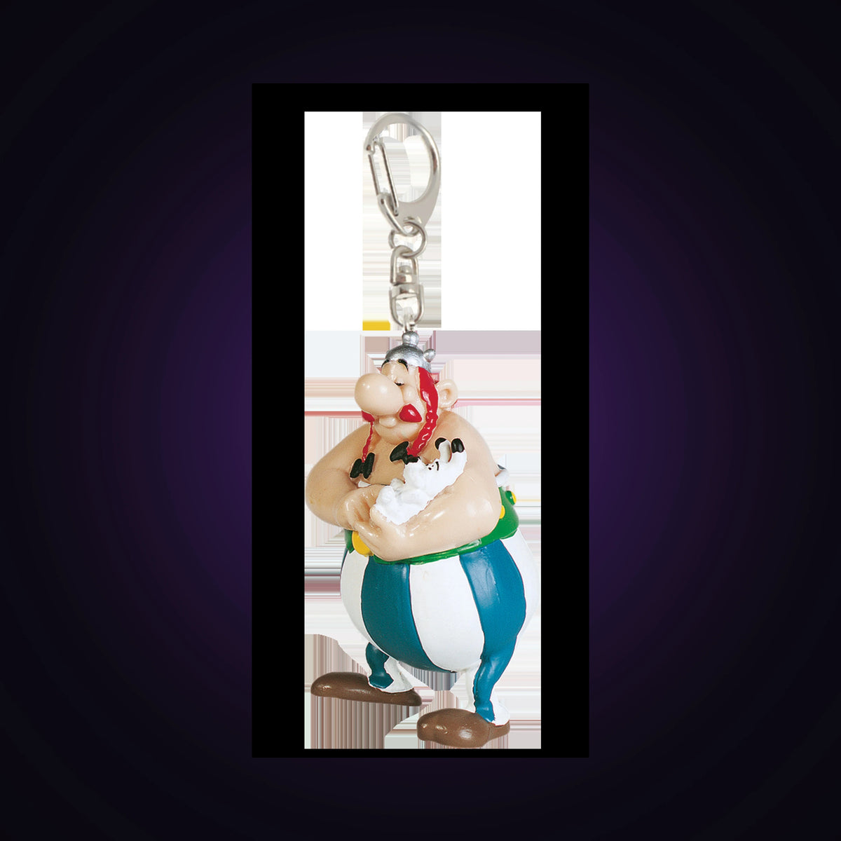 Porte-clés Obélix tenant Idéfix