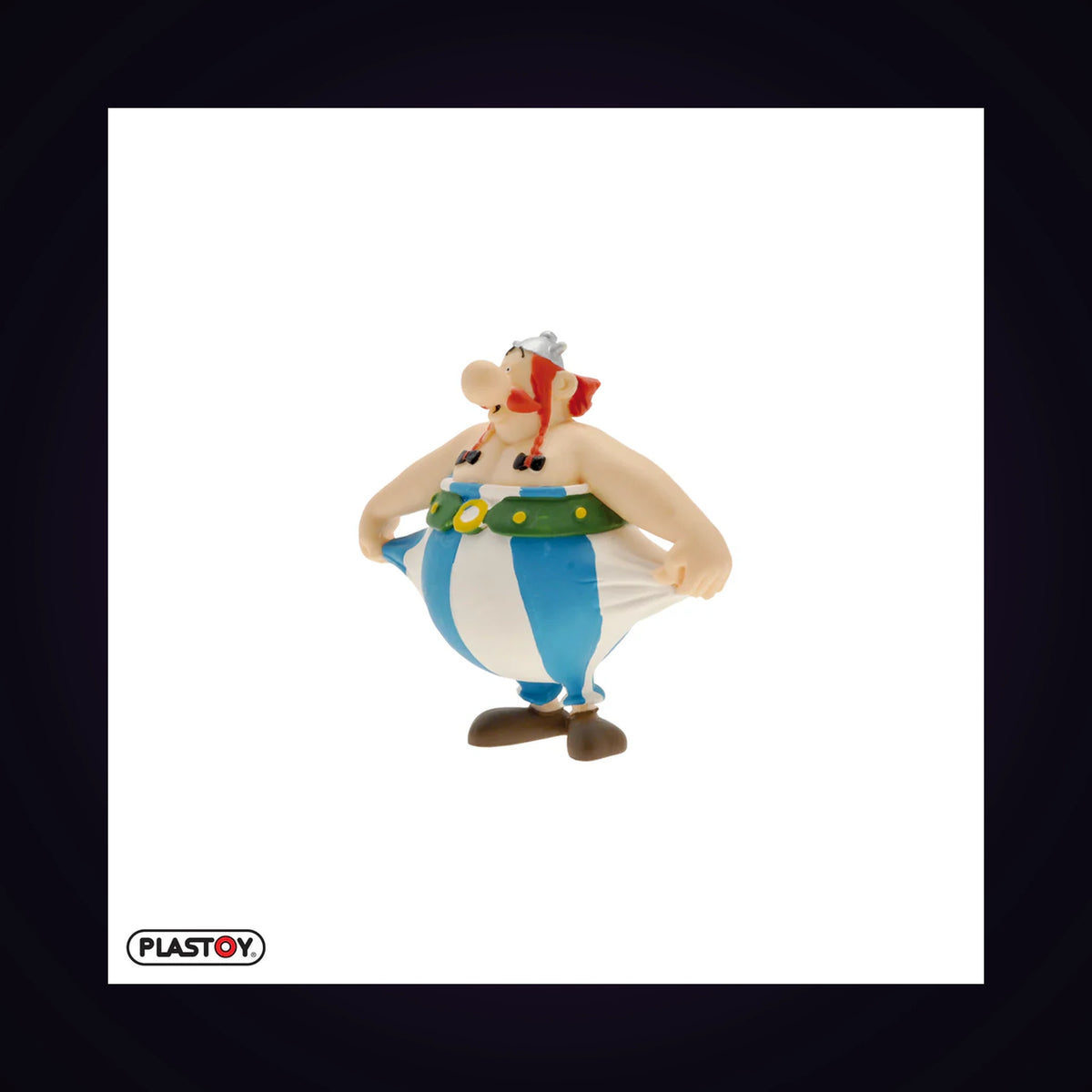 Figurine Obélix tenant son pantalon