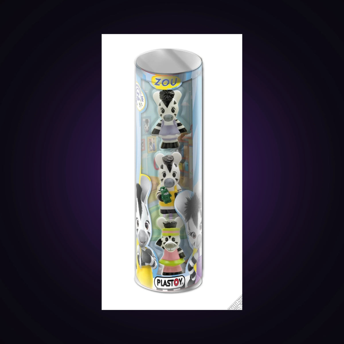 Tubo 3 figurines éveil Zou 5/17