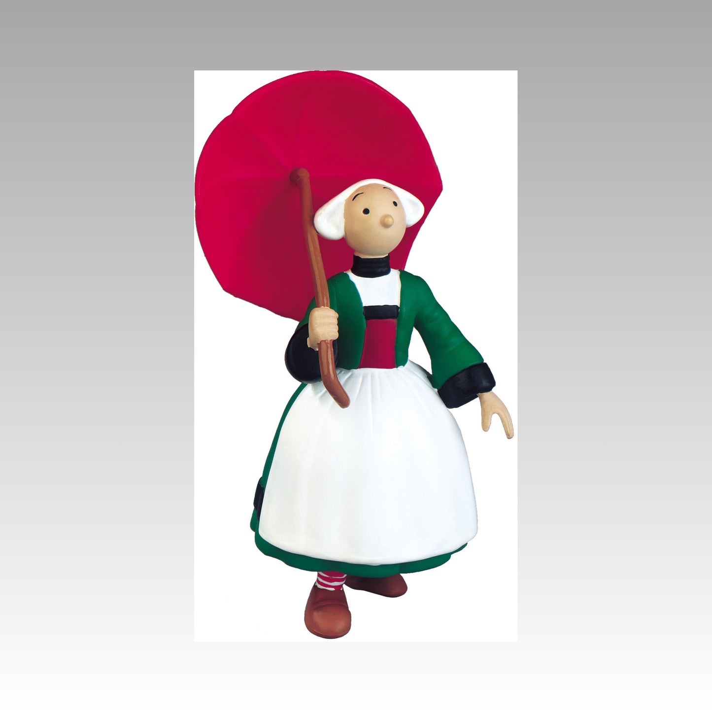 Figurine Bécassine et parapluie