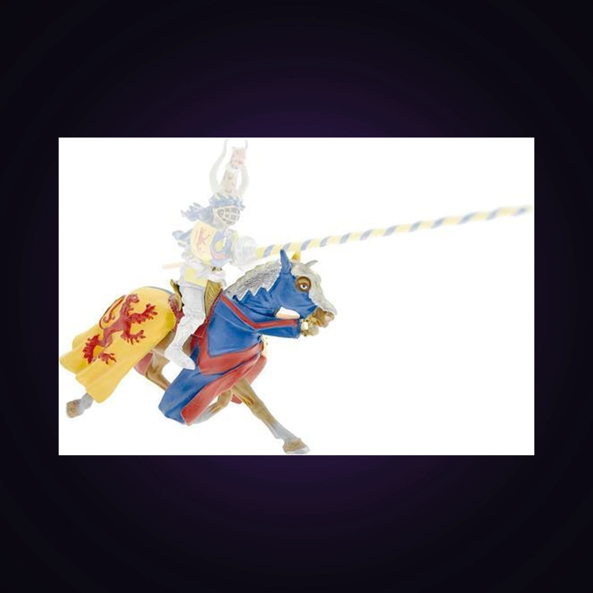 Figurine Cheval robe lions rouges