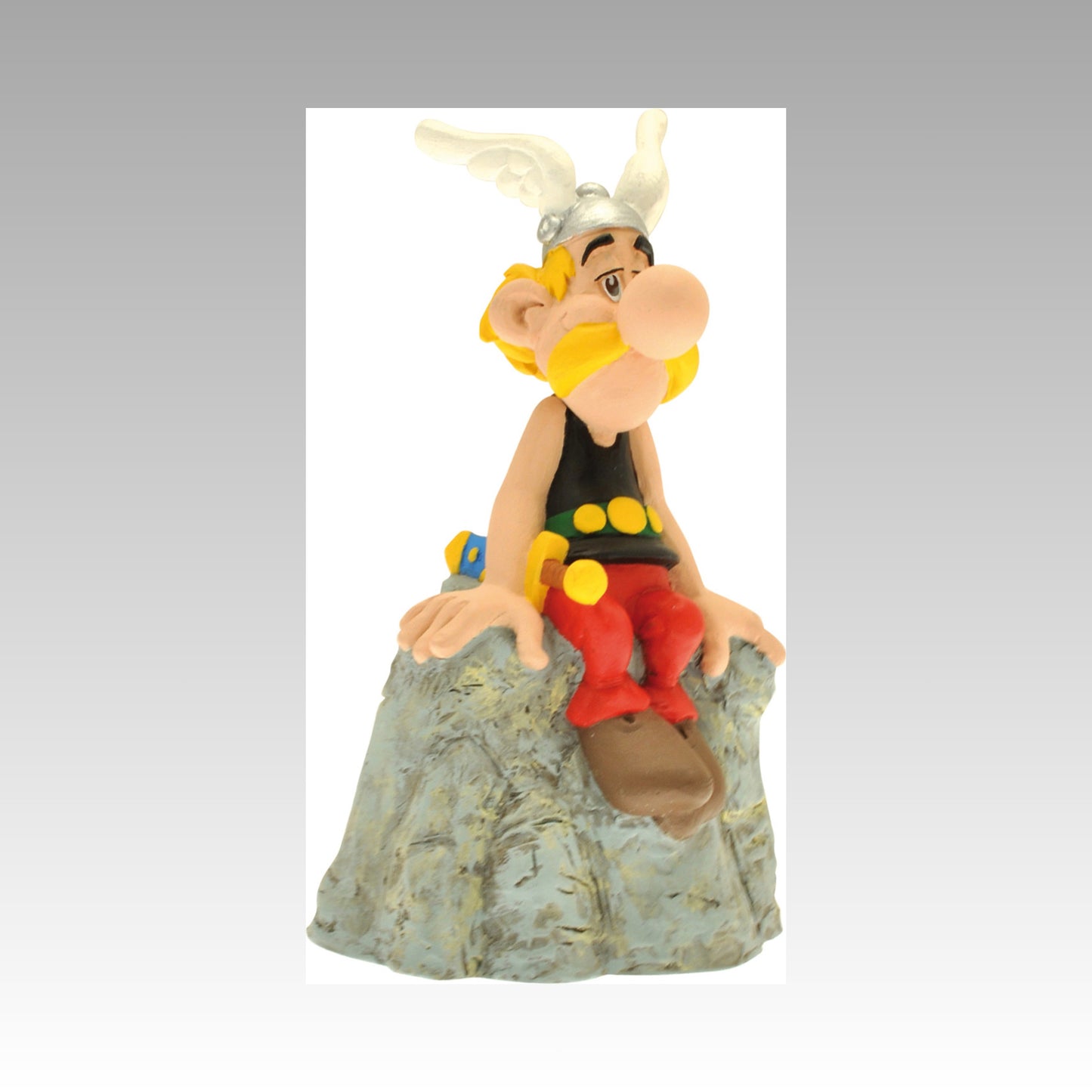 Tirelire Astérix sur un rocher