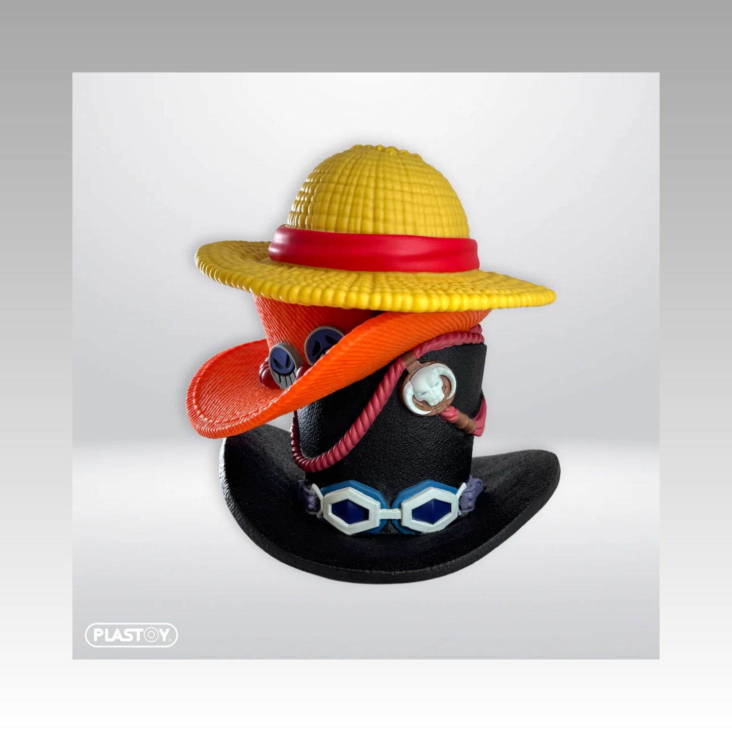 Tirelire Pile de chapeaux (Luffy - Ace - Sabo)