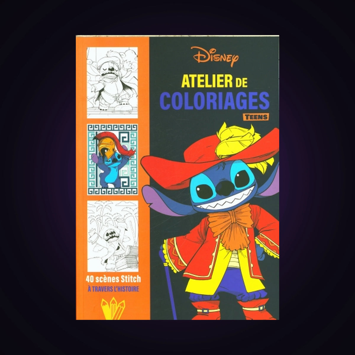 Atelier de coloriages - Teens - 40 scènes Stitch à travers l'histoire