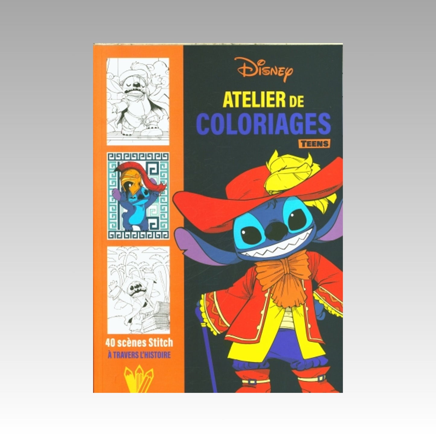 Atelier de coloriages - Teens - 40 scènes Stitch à travers l'histoire