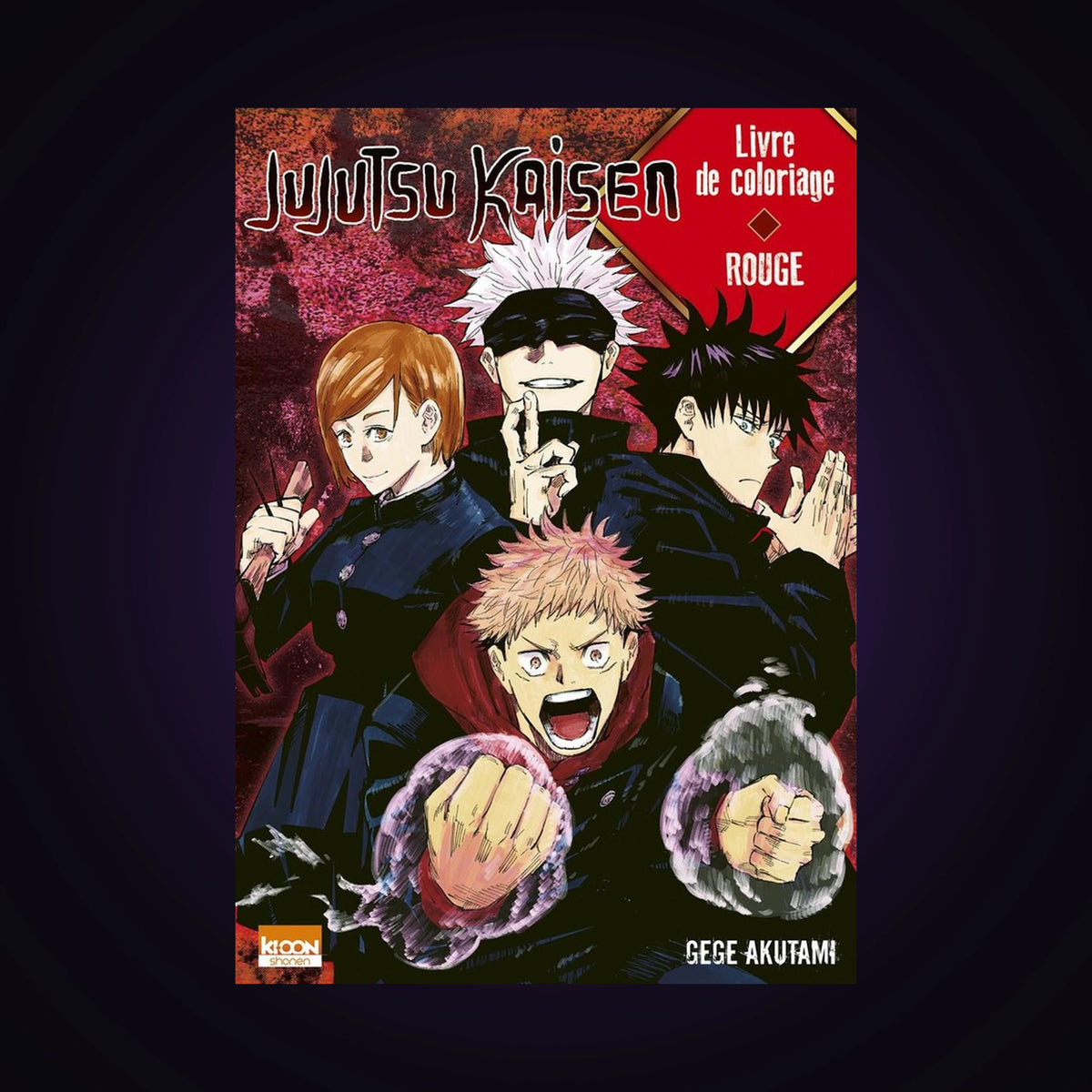 Jujutsu Kaisen - Livre de coloriage Rouge