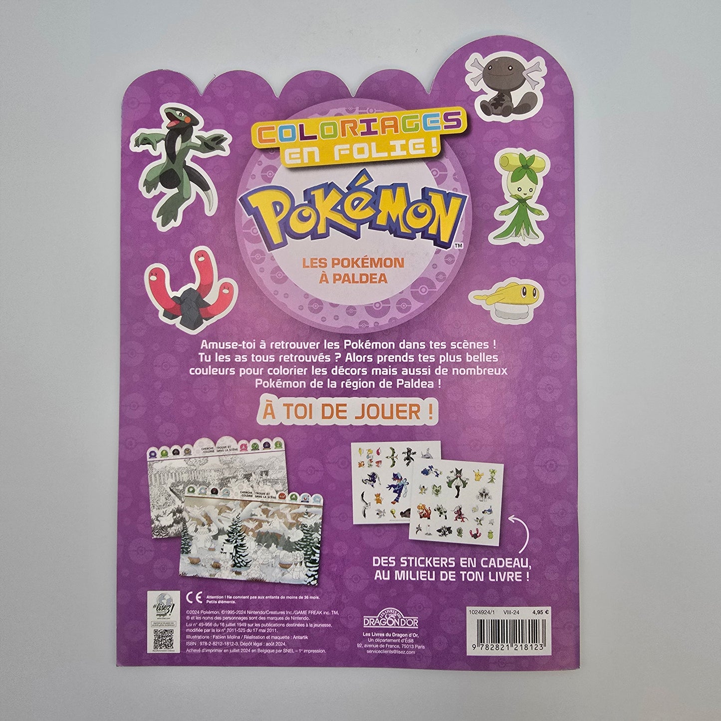 Coloriages en folie ! Pokémon - Les Pokémon à Paldea