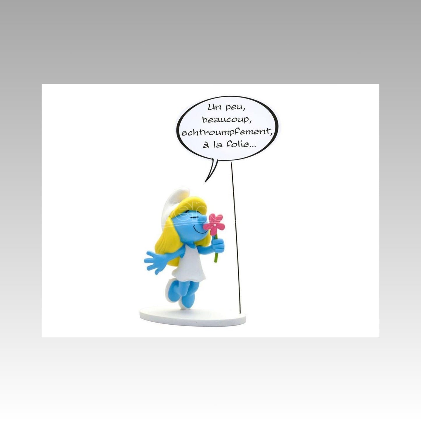 Figurine collection bulles Schtroumpfette