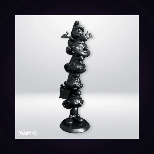 Figurine colonne des Schtroumpfs Black Edition limitée