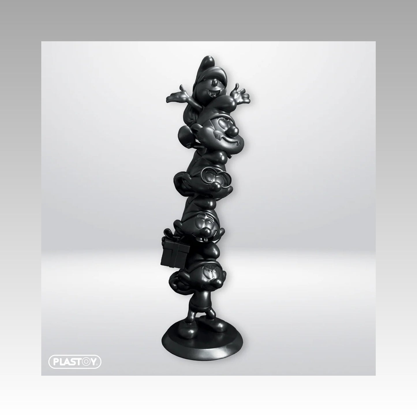 Figurine colonne des Schtroumpfs Black Edition limitée