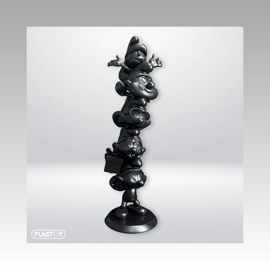 Figurine colonne des Schtroumpfs Black Edition limitée