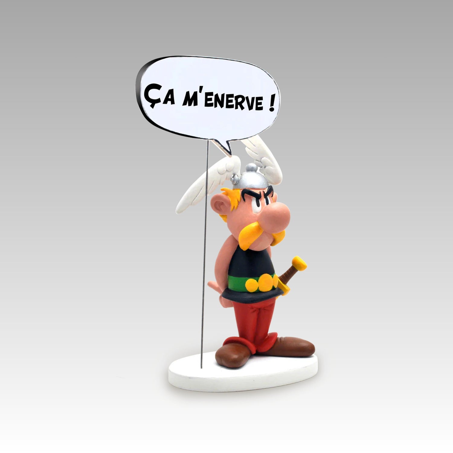 Figurine collection bulles - Astérix ça m'énerve !