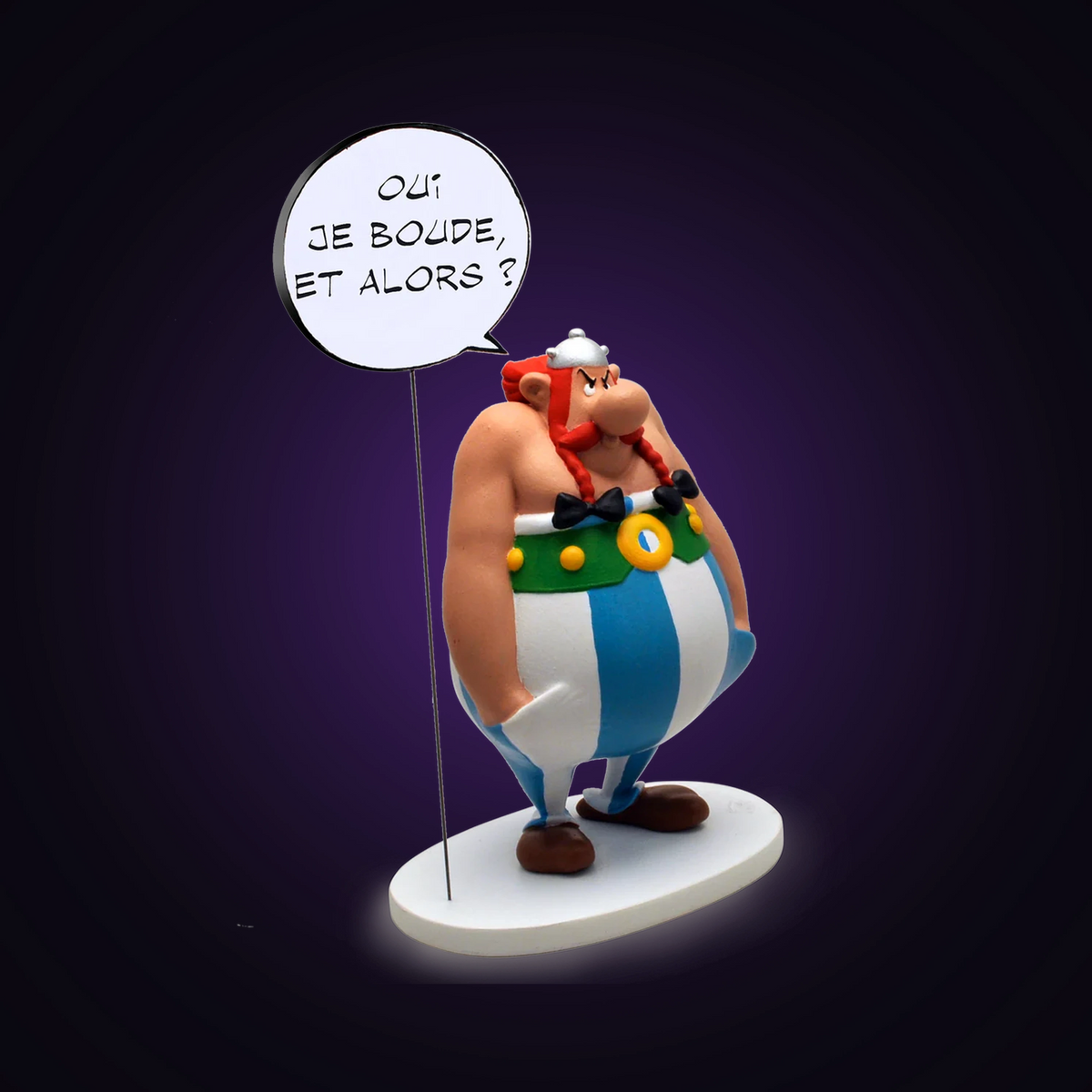 Figurine collection bulles - Obélix oui je boude