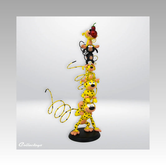Figurine colonne Marsupilami polychrome