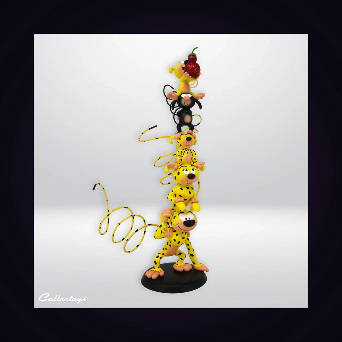 Figurine colonne Marsupilami polychrome