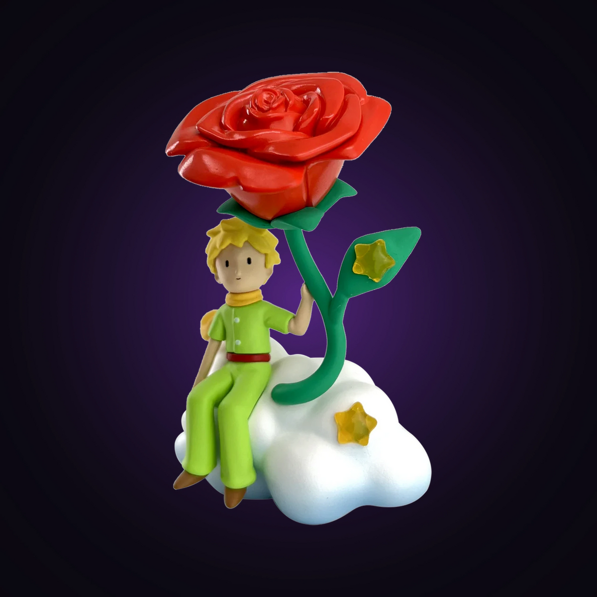 Figurine Le Petit Prince sous la rose