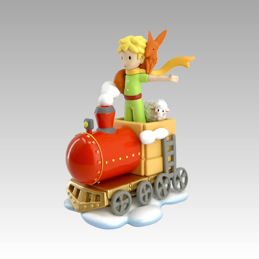 Figurine Le Petit Prince et ses amis dans le train