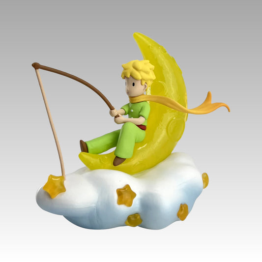 Figurine Le Petit Prince pêche dans les nuages