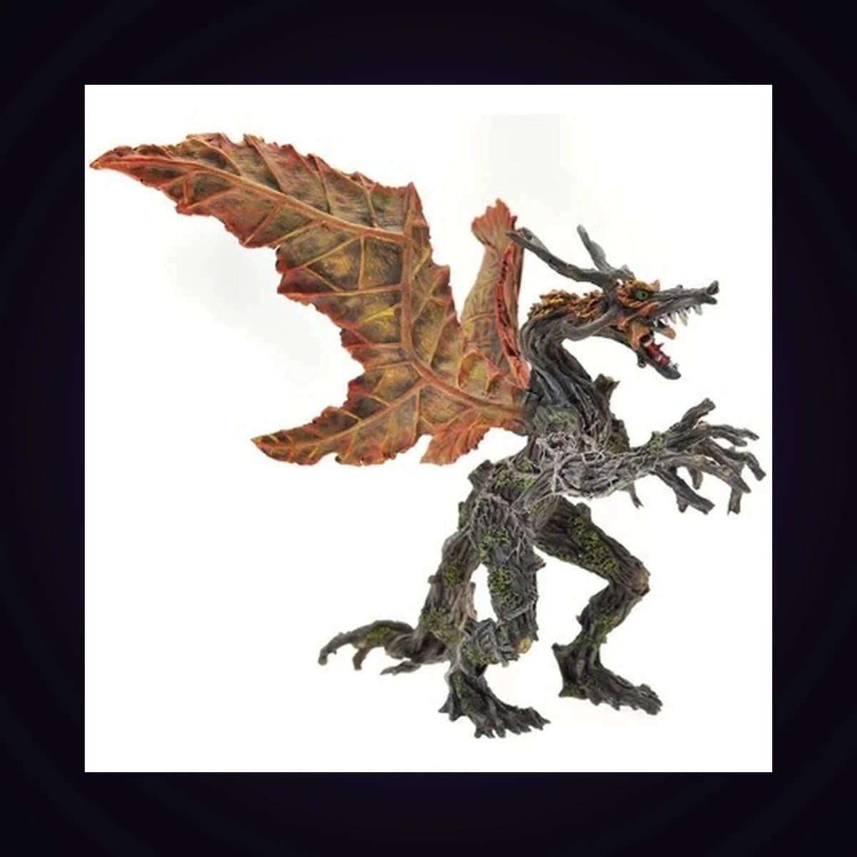 Figurine dragon végétal automne