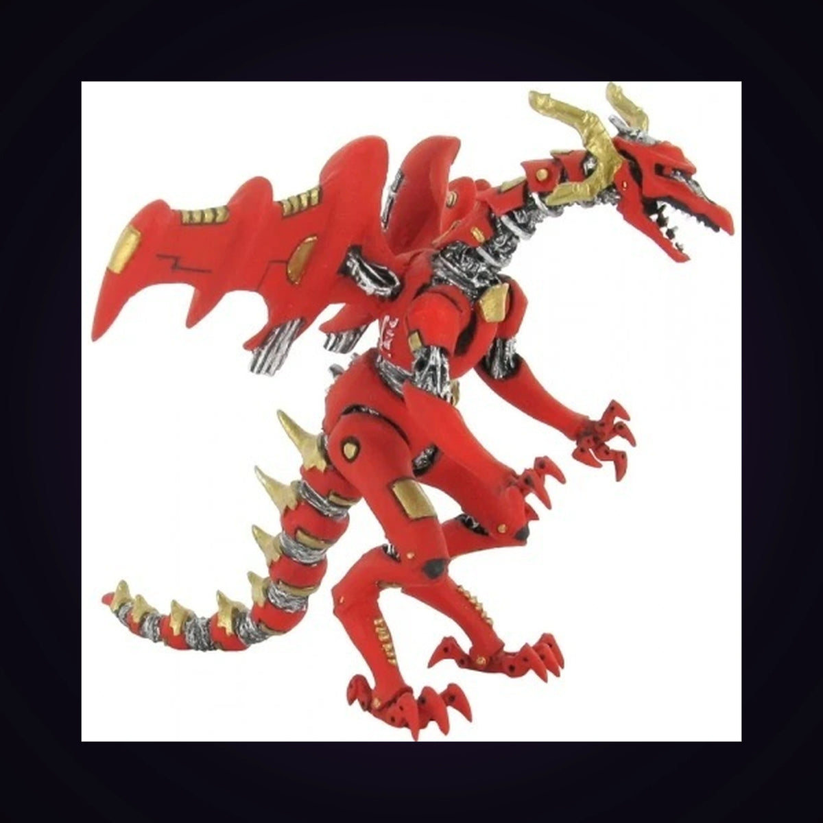 Figurine dragon robot rouge