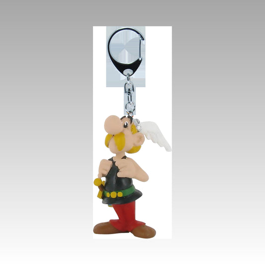 Porte-clés Astérix tenant ses bretelles (fier)