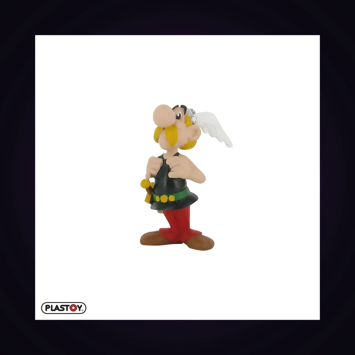 Figurine Astérix fier tenant ses bretelles