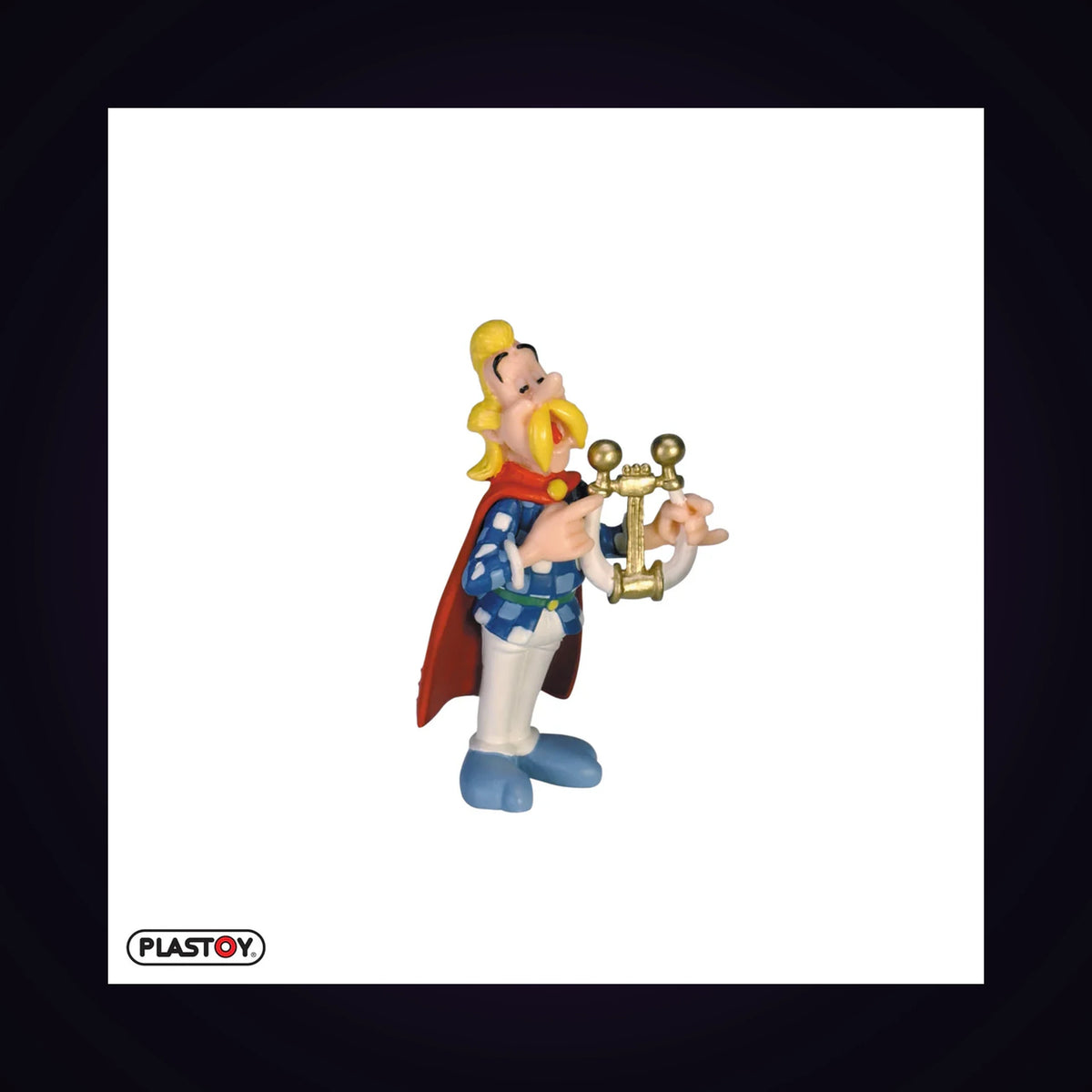 Figurine Assurancetourix jouant de la lyre