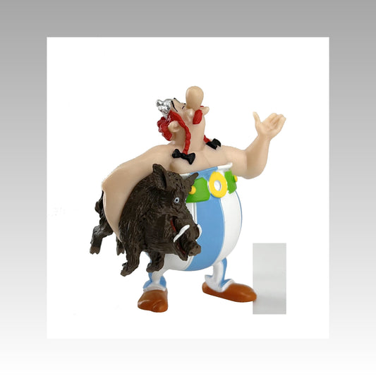 Figurine Obélix portant sanglier