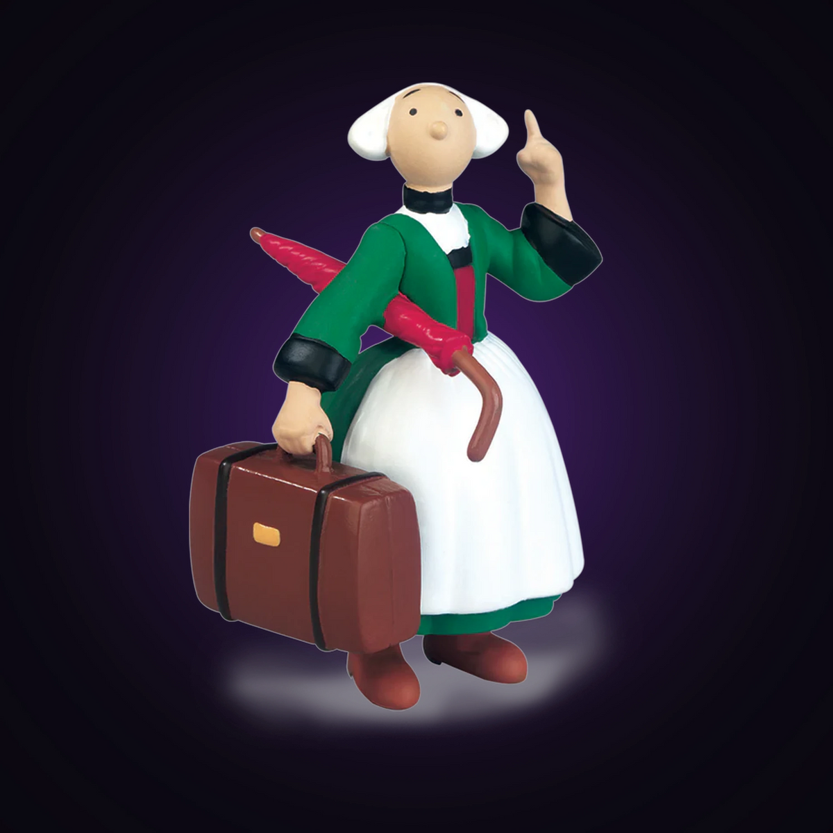 Figurine Bécassine et valise