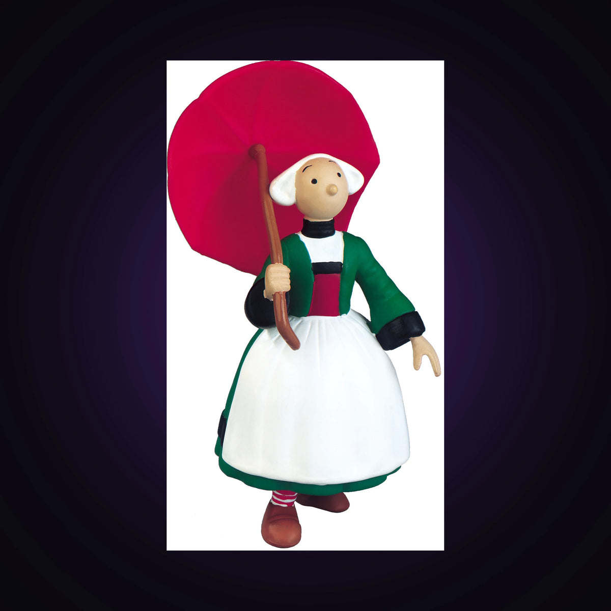 Figurine Bécassine et parapluie