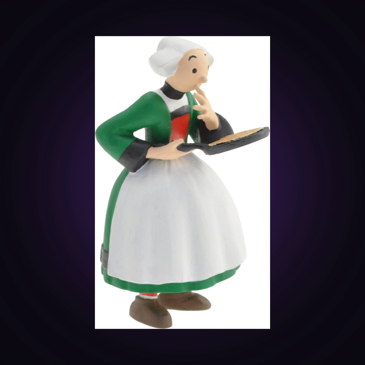 Figurine Bécassine et la crêpe