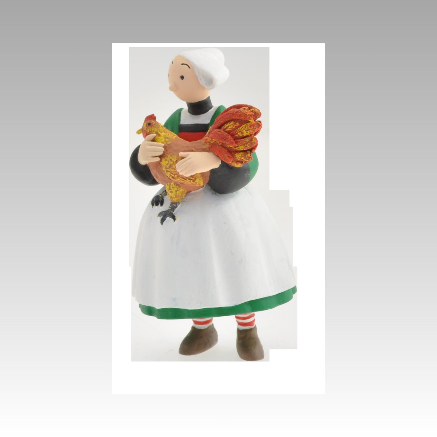 Figurine Bécassine et son coq