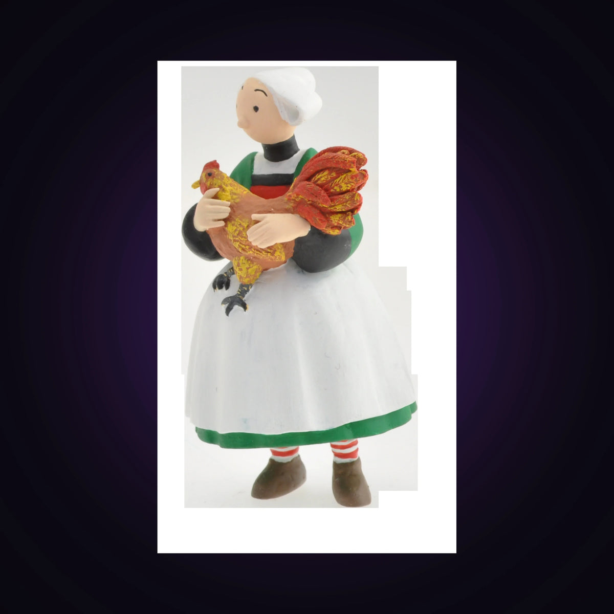 Figurine Bécassine et son coq