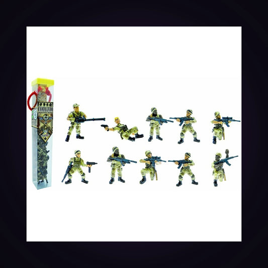 Tubo Commando Opération Désert - 12 Figurines