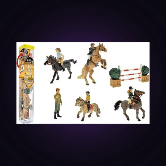 Tubo Equitation 10 Figurines