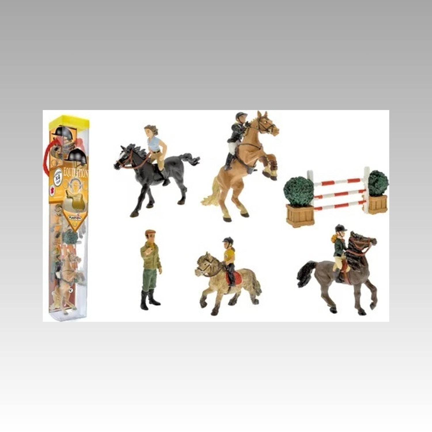 Tubo Equitation 10 Figurines