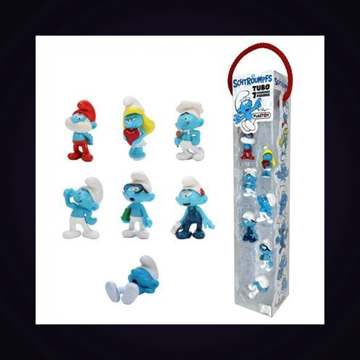 Tubo Schtroumpfs 7 Figurines