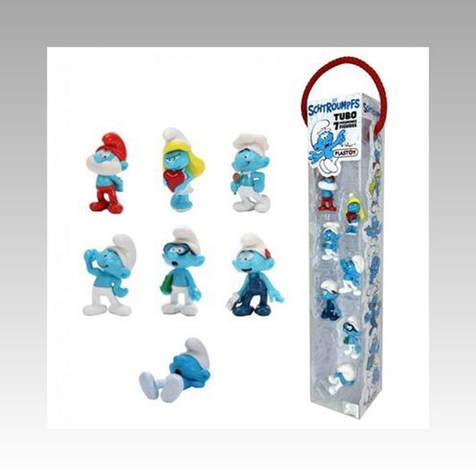 Tubo Schtroumpfs 7 Figurines