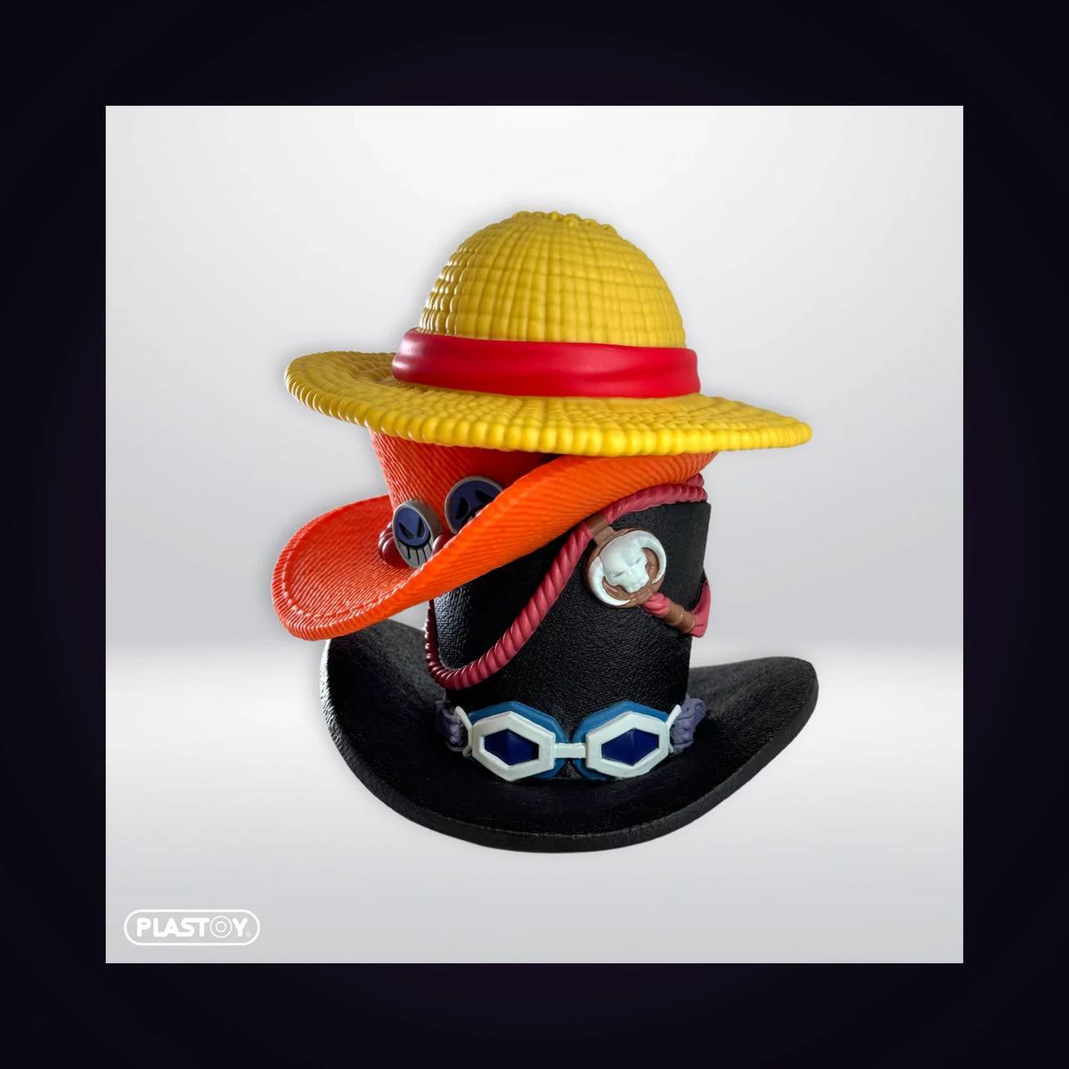 Tirelire Pile de chapeaux (Luffy - Ace - Sabo)