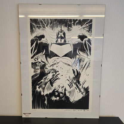 Goldorak Sérigraphie N°1 avec cadre.