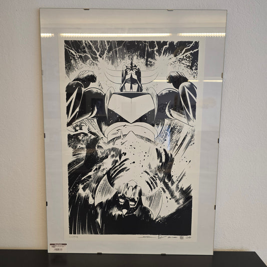 Goldorak Sérigraphie N°1 avec cadre.