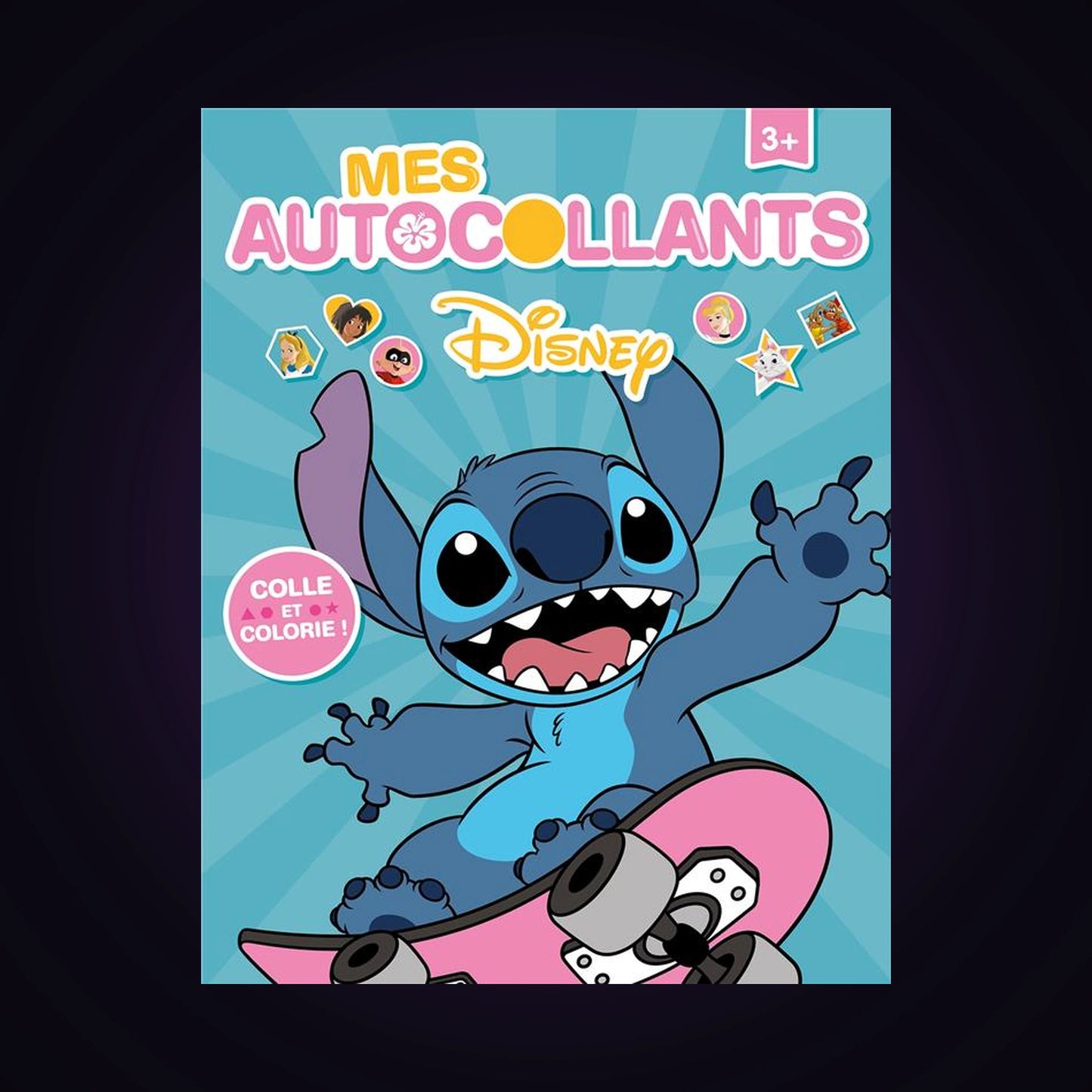Mes autocollants Disney - Stitch - Colle et colorie ! 3+