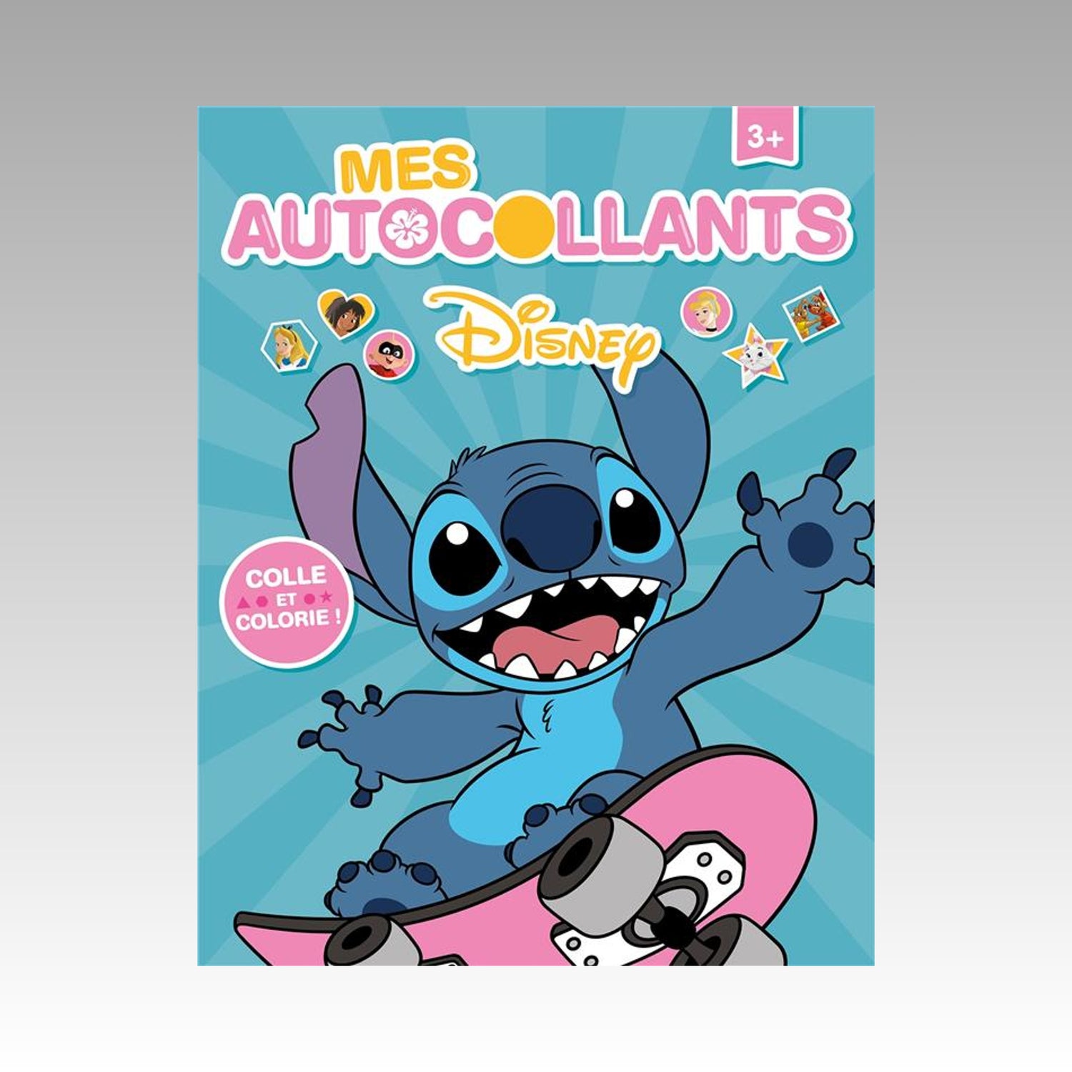 Mes autocollants Disney - Stitch - Colle et colorie ! 3+