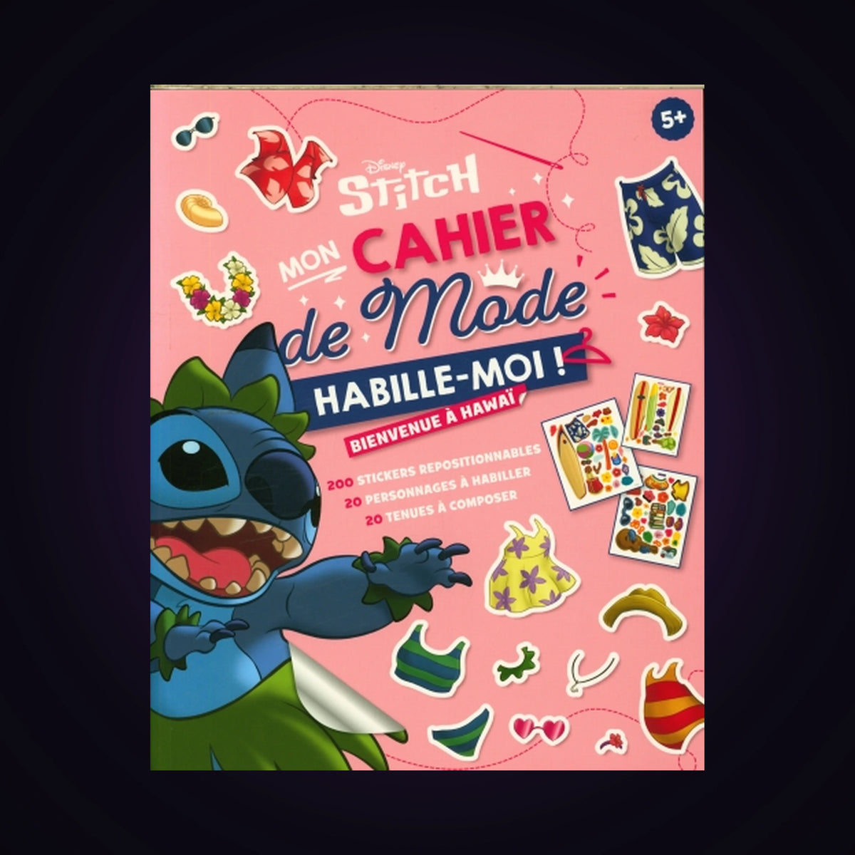 Stitch - Mon cahier de mode - Habille-moi ! - Bienvenue à Hawaï