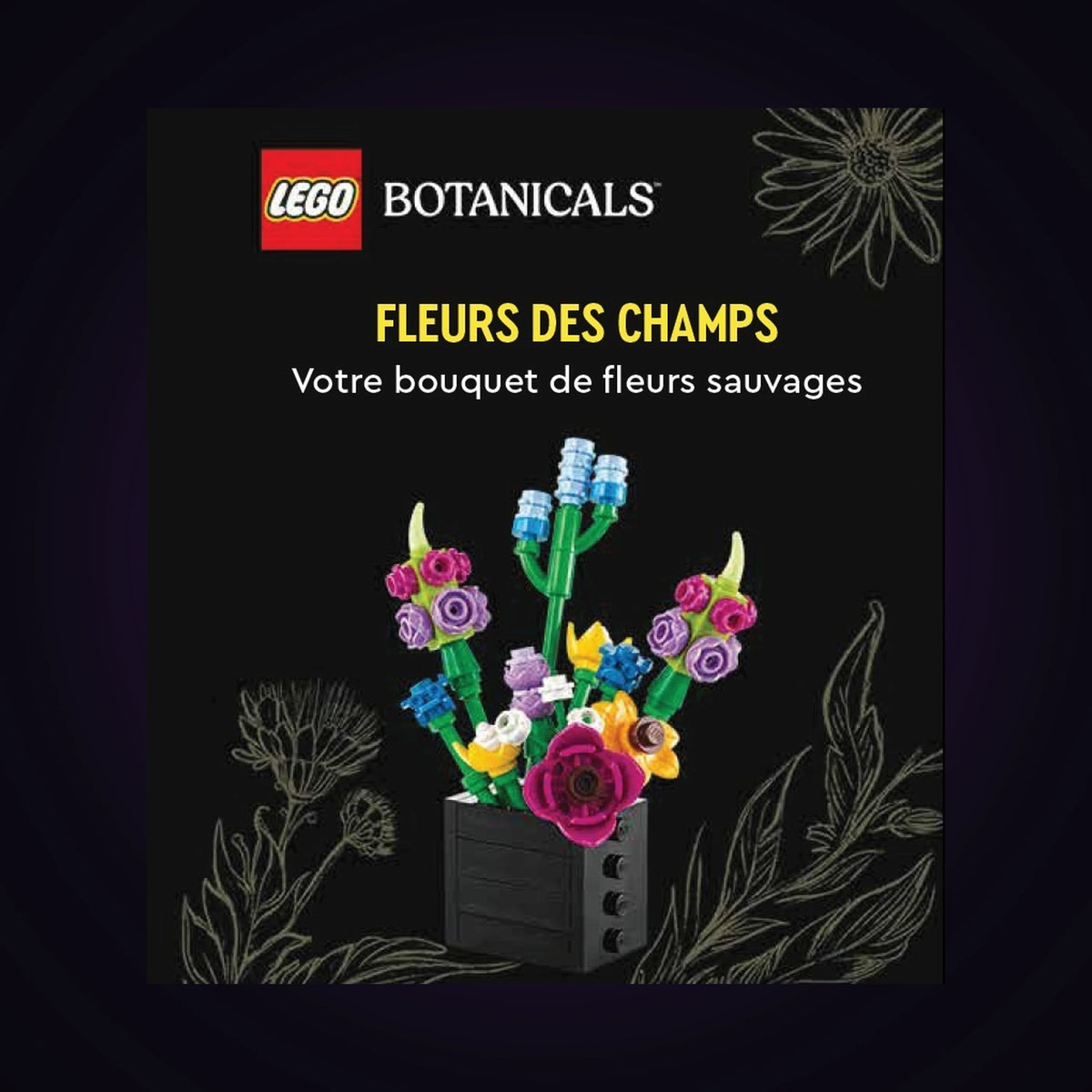 Lego Botanicals - Fleurs des champs - Votre bouquet de fleurs sauvages