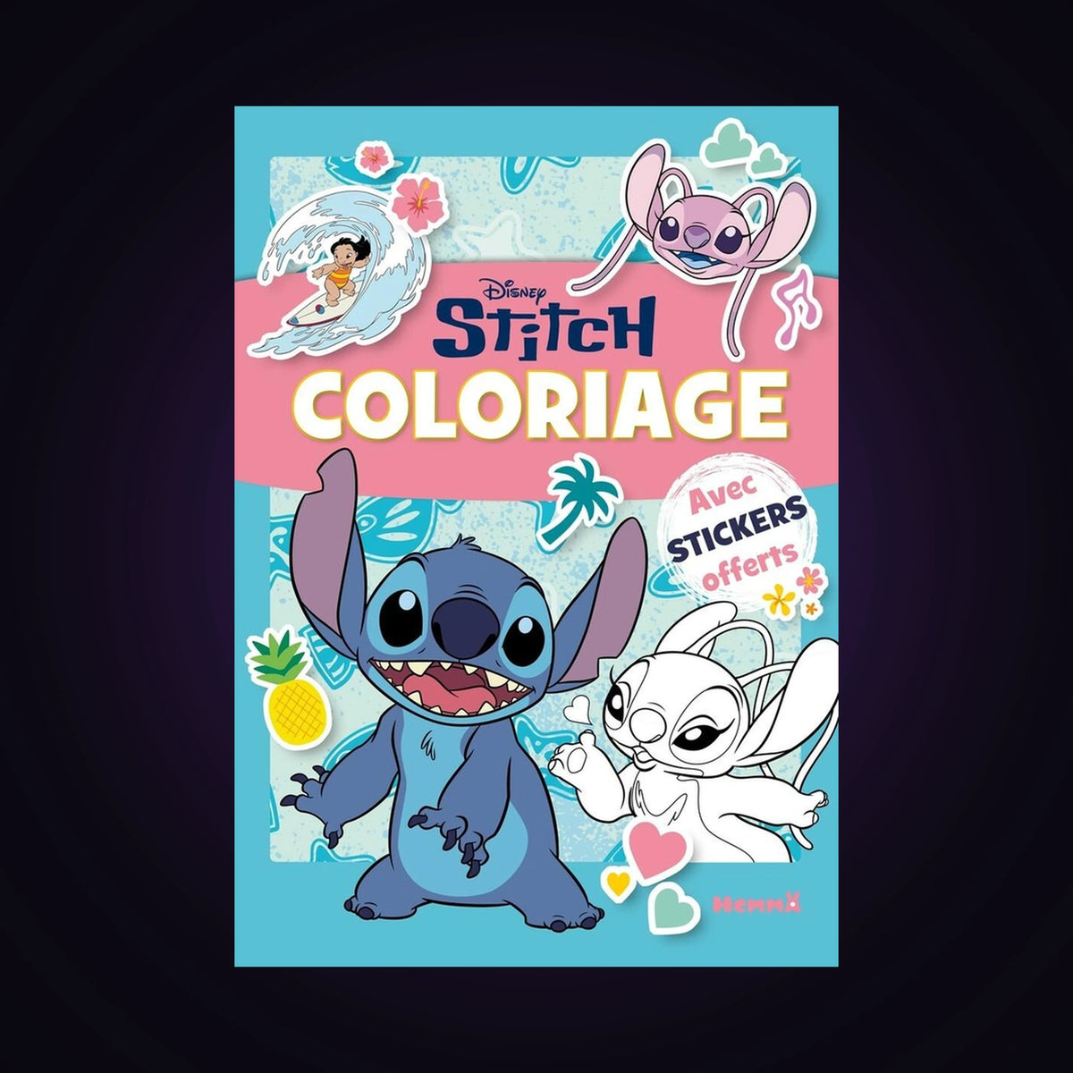 Stitch - Coloriage avec stickers